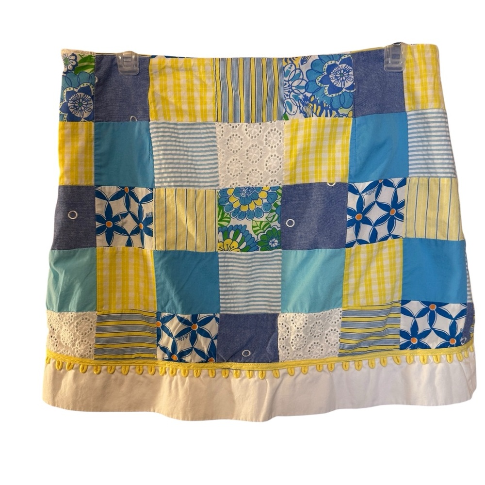 Lilly Pulitzer Women’s Multicolor Patchwork Wrap … - image 1